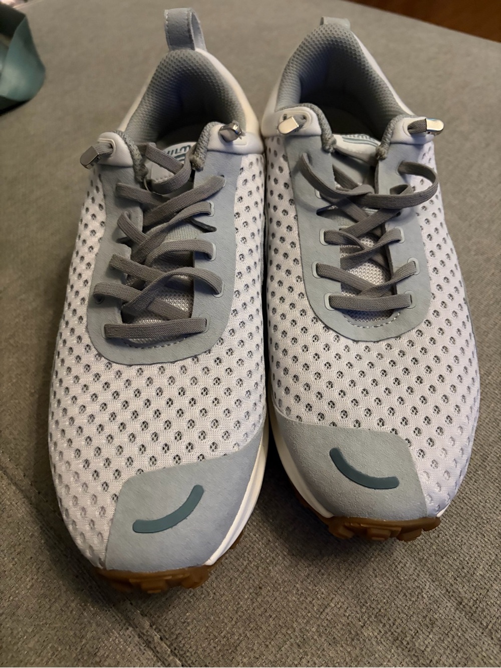 Hilma women’s hiking Light Gray Mesh  Sneakers wide 8.5 NWOT